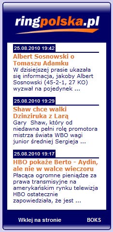 ringpolska widget ringpolska widget